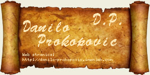 Danilo Prokopović vizit kartica